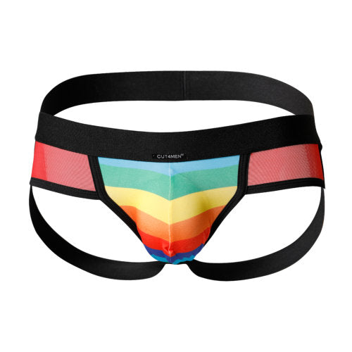 C4M Mixed Jockstrap Rainbow Small