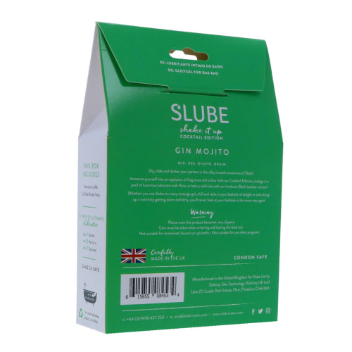 Slube Gin Mojito Water Based Bath Gel 500g