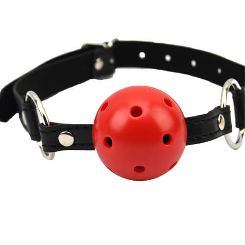 Breathable Ball Gag Red Bound to Please