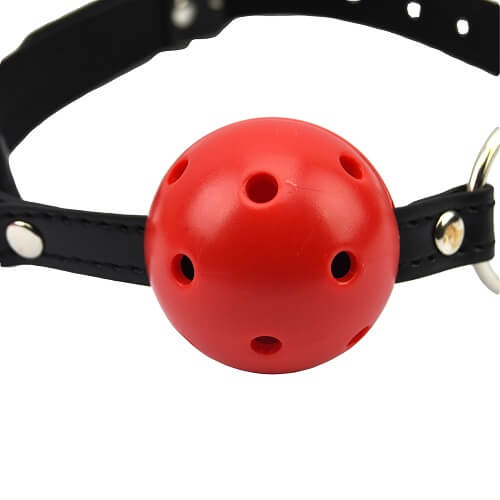 Breathable Ball Gag Red Bound to Please