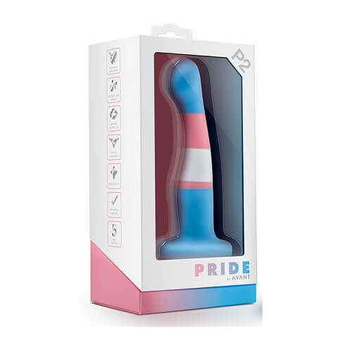 Women G Spot Silicone Dildo With Suction Cup Avant Pride True Blue