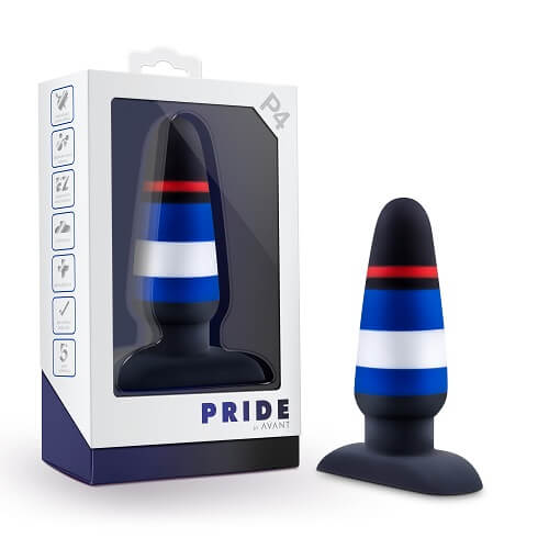 Anal Silicone Butt Plug Avant Pride Power Play For Men and Women