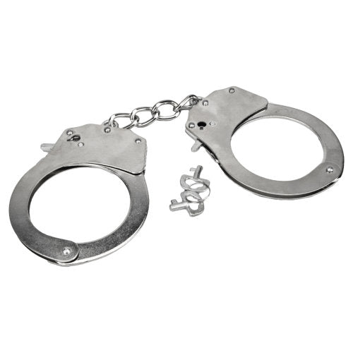 BDSM Metal Handcuffs Role Play for Couples Bound to Please