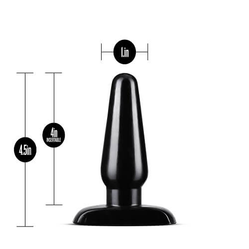 Anal Adventures Basic Plug Kit Pleasure Stimulator Masturbator Black