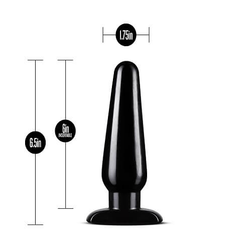 Anal Adventures Basic Plug Kit Pleasure Stimulator Masturbator Black